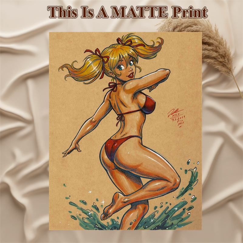 Mandy Art Illustration Hard Signed 8.5x11in Fine Art PRINT