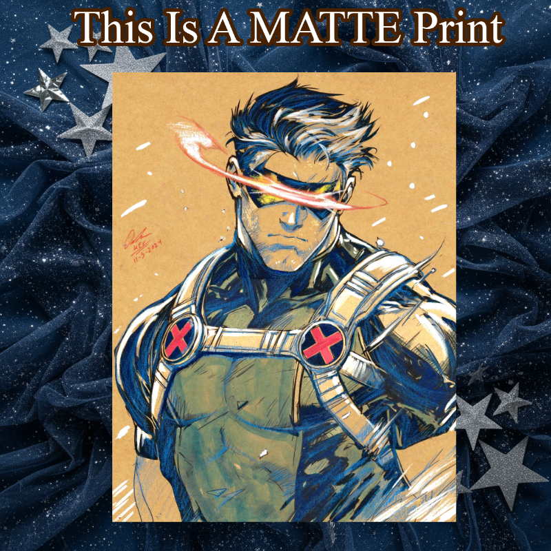 Cyclops Art Illustration Hard Signed 8.5x11in Fine Art PRINT