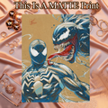 Venom Art Illustration Hard Signed 8.5x11in Fine Art PRINT