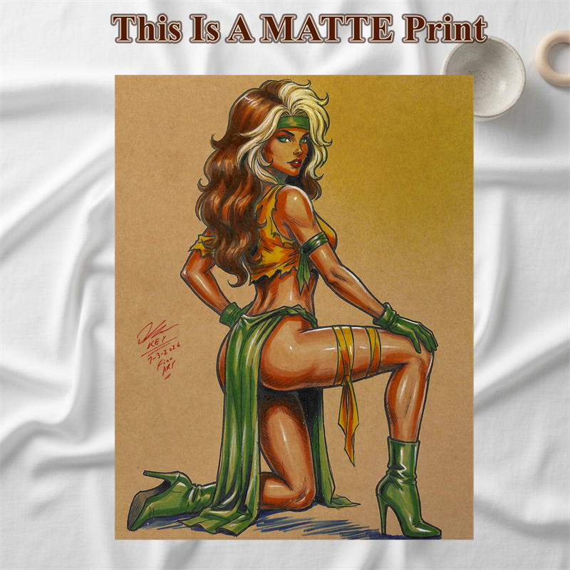 Rogue Art Illustration Hard Signed 8.5x11in Fine Art PRINT