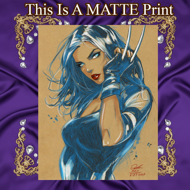 X-23 Art Illustration Hard Signed 8.5x11in Fine Art PRINT