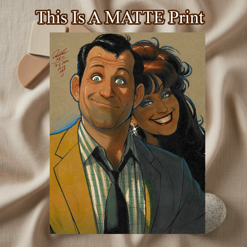 Al Bundy Art Illustration Hard Signed 8.5x11in Fine Art PRINT