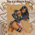 Psylocke Art Illustration Hard Signed 8.5x11in Fine Art PRINT
