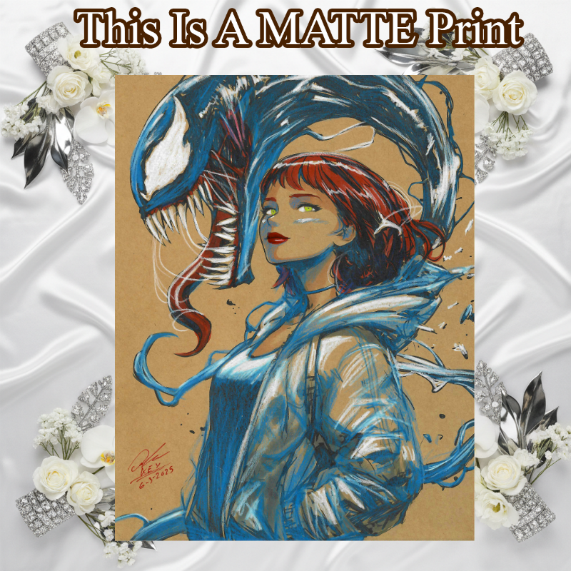 Mary Venom Art Illustration Hard Signed 8.5x11in Fine Art PRINT