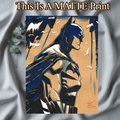 Batman Art Illustration Hard Signed 8.5x11in Fine Art PRINT
