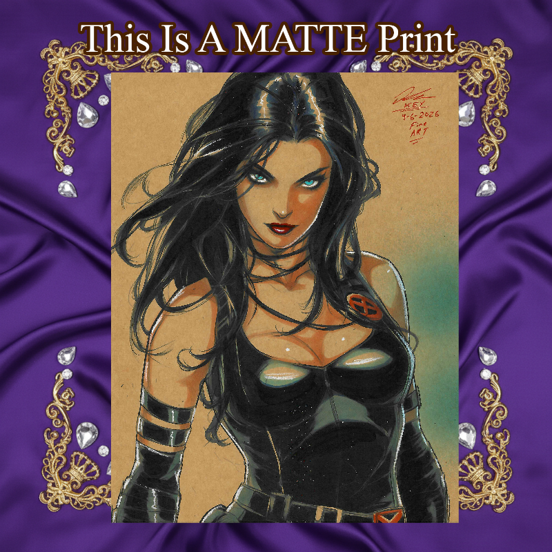 X-23 Art Illustration Hard Signed 8.5x11in Fine Art PRINT