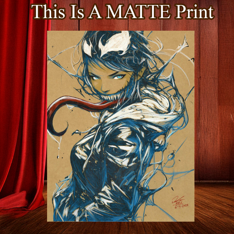 Mary Venom Art Illustration Hard Signed 8.5x11in Fine Art PRINT