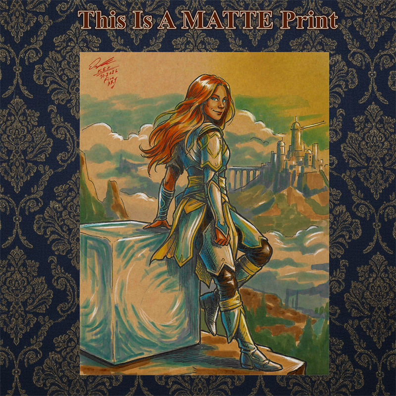 Laufey Art Illustration Hard Signed 8.5x11in Fine Art PRINT