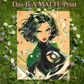 Jade Green Lantern Art Illustration Hard Signed 8.5x11in Fine Art PRINT
