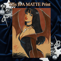Vampirella Art Illustration Hard Signed 8.5x11in Fine Art PRINT