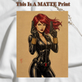 Black Widow Art Illustration Hard Signed 8.5x11in Fine Art PRINT