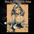 Lois Lane Art Illustration Hard Signed 8.5x11in Fine Art PRINT