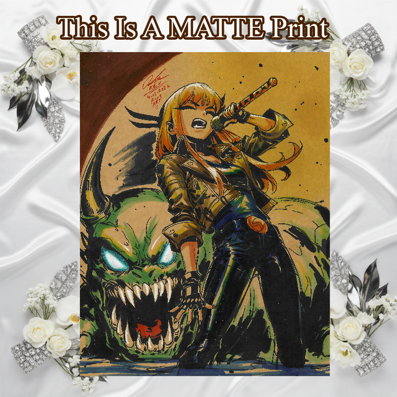 Magik Art Illustration Hard Signed 8.5x11in Fine Art PRINT