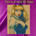Gwen Stacy Art Illustration Hard Signed 8.5x11in Fine Art PRINT