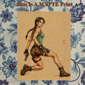 Lara Croft Art Illustration Hard Signed 8.5x11in Fine Art PRINT
