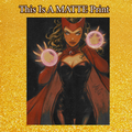 Scarlet Witch Art Illustration Hard Signed 8.5x11in Fine Art PRINT