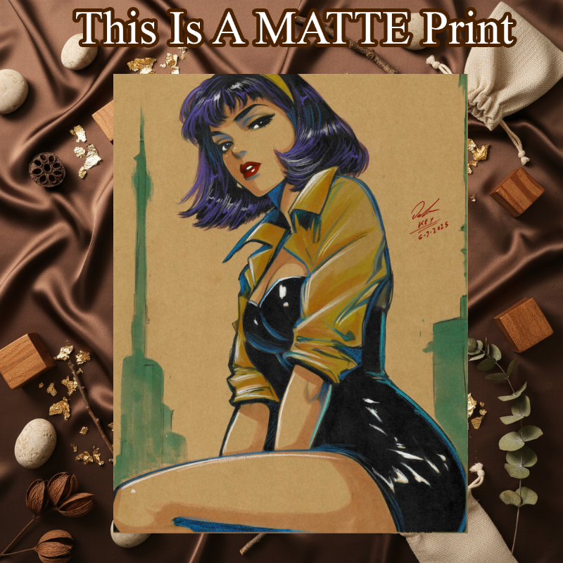Faye Valentine Art Illustration Hard Signed 8.5x11in Fine Art PRINT