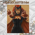 Scarlet Witch Art Illustration Hard Signed 8.5x11in Fine Art PRINT