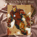 Ironman Art Illustration Hard Signed 8.5x11in Fine Art PRINT