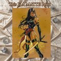 Psylocke Art Illustration Hard Signed 8.5x11in Fine Art PRINT
