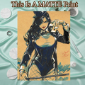 Zatanna Art Illustration Hard Signed 8.5x11in Fine Art PRINT
