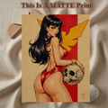 Vampirella Art Illustration Hard Signed 8.5x11in Fine Art PRINT
