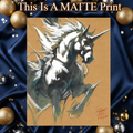 Horse Art Illustration Hard Signed 8.5x11in Fine Art PRINT