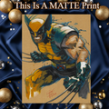 Wolverine Art Illustration Hard Signed 8.5x11in Fine Art PRINT