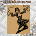 Domino Art Illustration Hard Signed 8.5x11in Fine Art PRINT