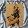 Black Canary Art Illustration Hard Signed 8.5x11in Fine Art PRINT
