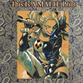 Harley Quinn Art Illustration Hard Signed 8.5x11in Fine Art PRINT