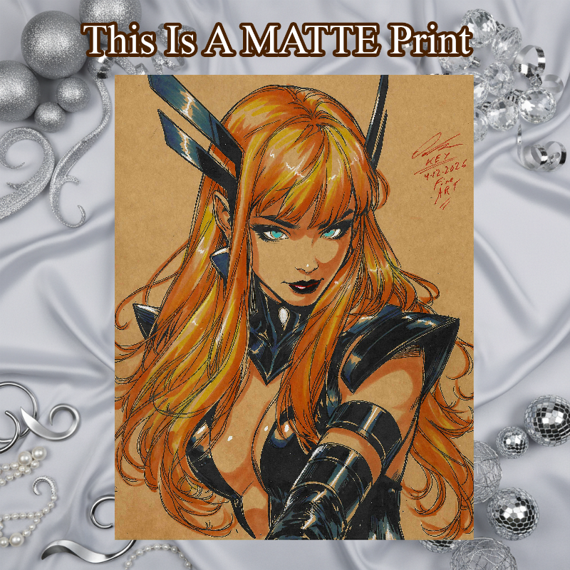 Magik Art Illustration Hard Signed 8.5x11in Fine Art PRINT