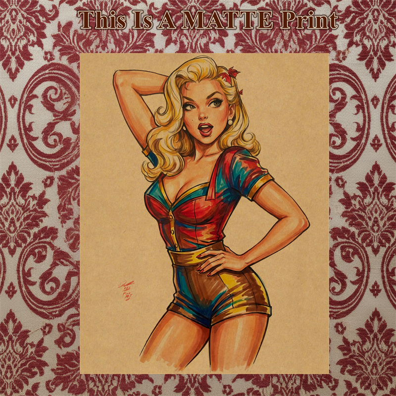 OC Art Illustration Hard Signed 8.5x11in Fine Art PRINT