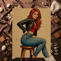 Mary Jane Art Illustration Hard Signed 8.5x11in Fine Art PRINT