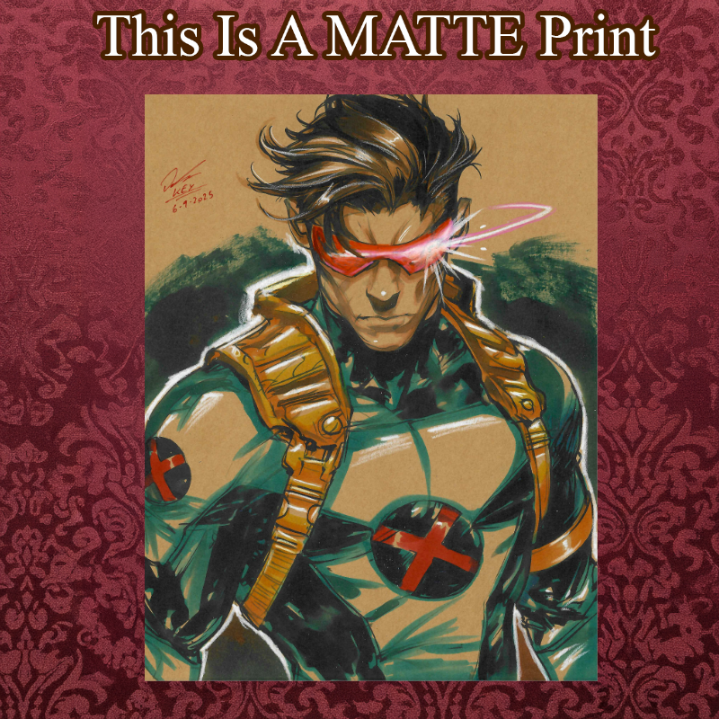 Cyclops Art Illustration Hard Signed 8.5x11in Fine Art PRINT