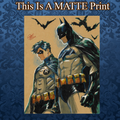 Batman Art Illustration Hard Signed 8.5x11in Fine Art PRINT