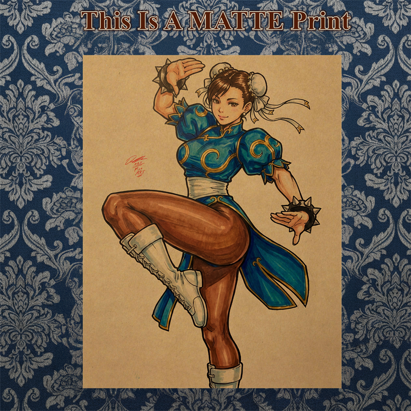 Chun Li Art Illustration Hard Signed 8.5x11in Fine Art PRINT