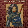 Psylocke Art Illustration Hard Signed 8.5x11in Fine Art PRINT