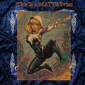 Gwen Stacy Art Illustration Hard Signed 8.5x11in Fine Art PRINT