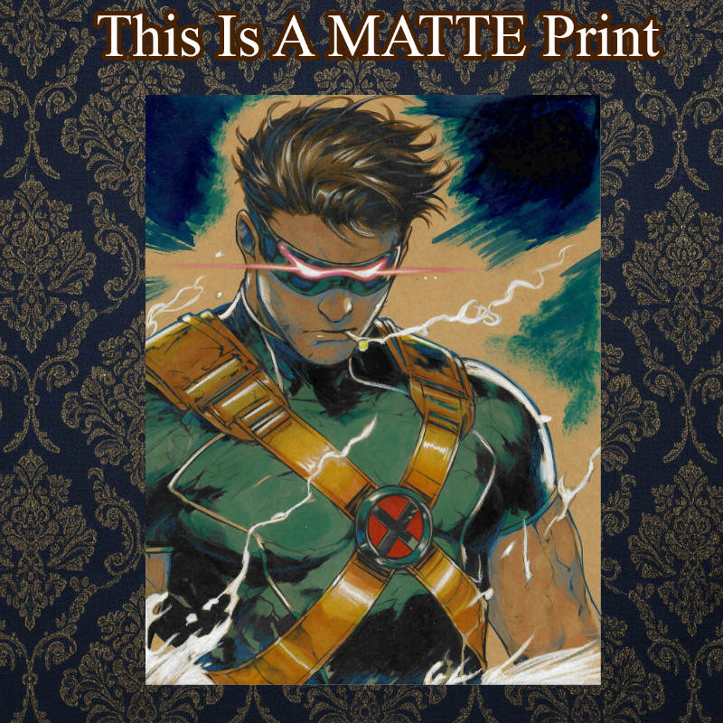 Cyclops Art Illustration Hard Signed 8.5x11in Fine Art PRINT
