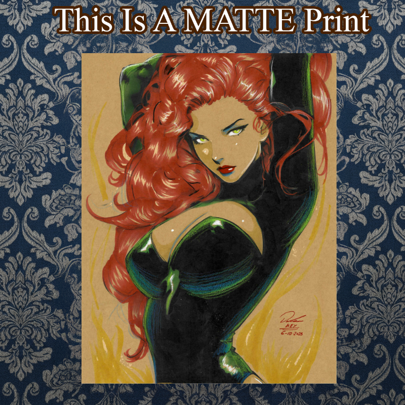 Jean Grey Phoenix Art Illustration Hard Signed 8.5x11in Fine Art PRINT