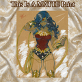 Wonder Woman Art Illustration Hard Signed 8.5x11in Fine Art PRINT
