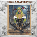 Morrigan Aensland Art Illustration Hard Signed 8.5x11in Fine Art PRINT