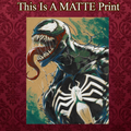 Venom Art Illustration Hard Signed 8.5x11in Fine Art PRINT