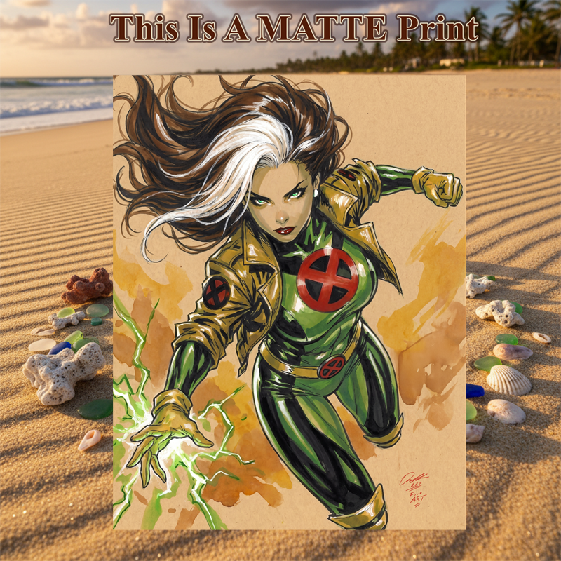 Rogue Art Illustration Hard Signed 8.5x11in Fine Art PRINT