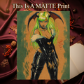 Morrigan Aensland Art Illustration Hard Signed 8.5x11in Fine Art PRINT