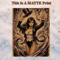 Zatanna Art Illustration Hard Signed 8.5x11in Fine Art PRINT