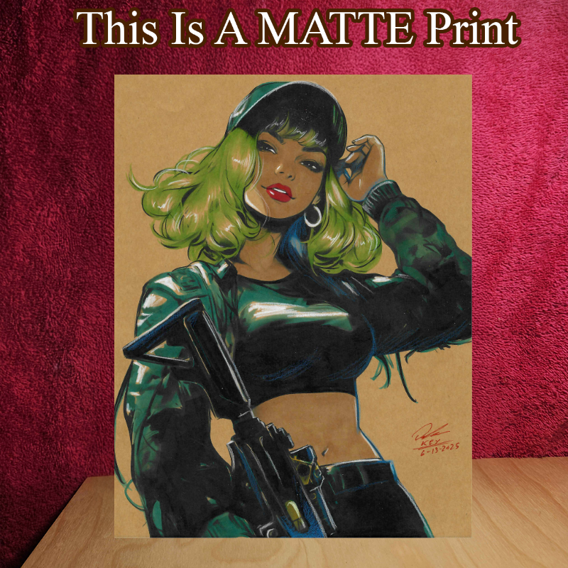 Ella Art Illustration Hard Signed 8.5x11in Fine Art PRINT
