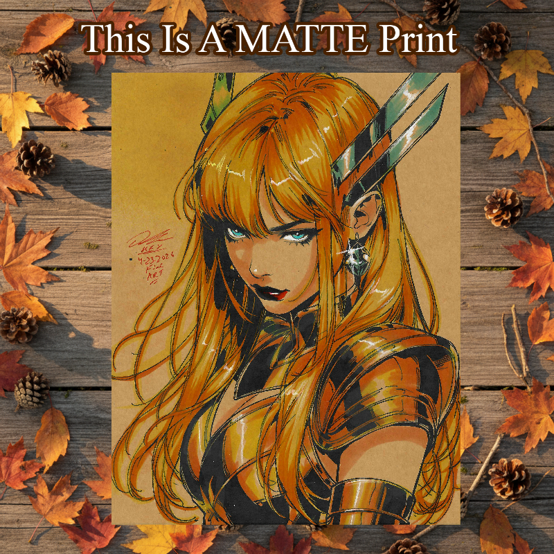 Magik Art Illustration Hard Signed 8.5x11in Fine Art PRINT