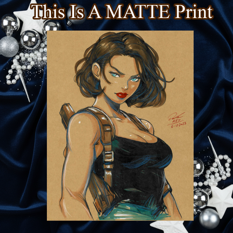 Jill Art Illustration Hard Signed 8.5x11in Fine Art PRINT
